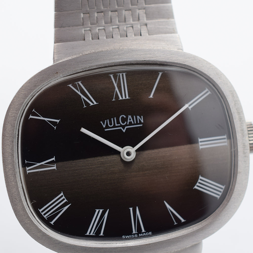 1960s Vulcain "Ellipse" Manually Wound Integrated Bracelet