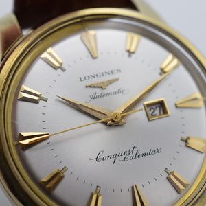 1958 Longines Automatic Conquest Calendar Gold Capped