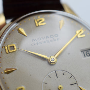 1953 Movado Calendoplan 9ct Gold