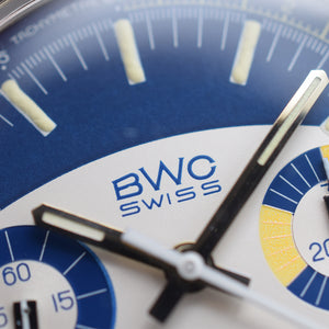 1970s BWC Surfboard Dial Chronograph Valjoux 7733
