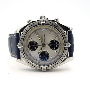1990s Breitling Chronomat 39mm Silver Dial Automatic with Box