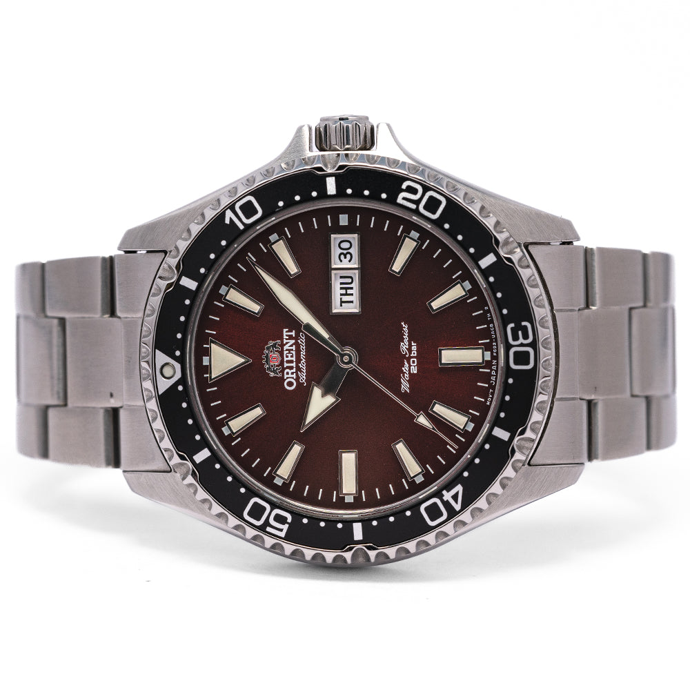 2019 Orient Kamasu Mako II Red Divers on Bracelet