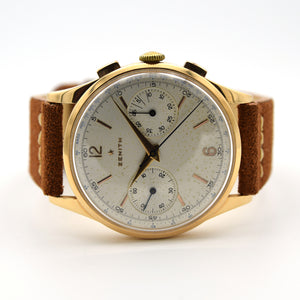 1954 Oversized Zenith Chronograph 156D 18ct Pink Gold