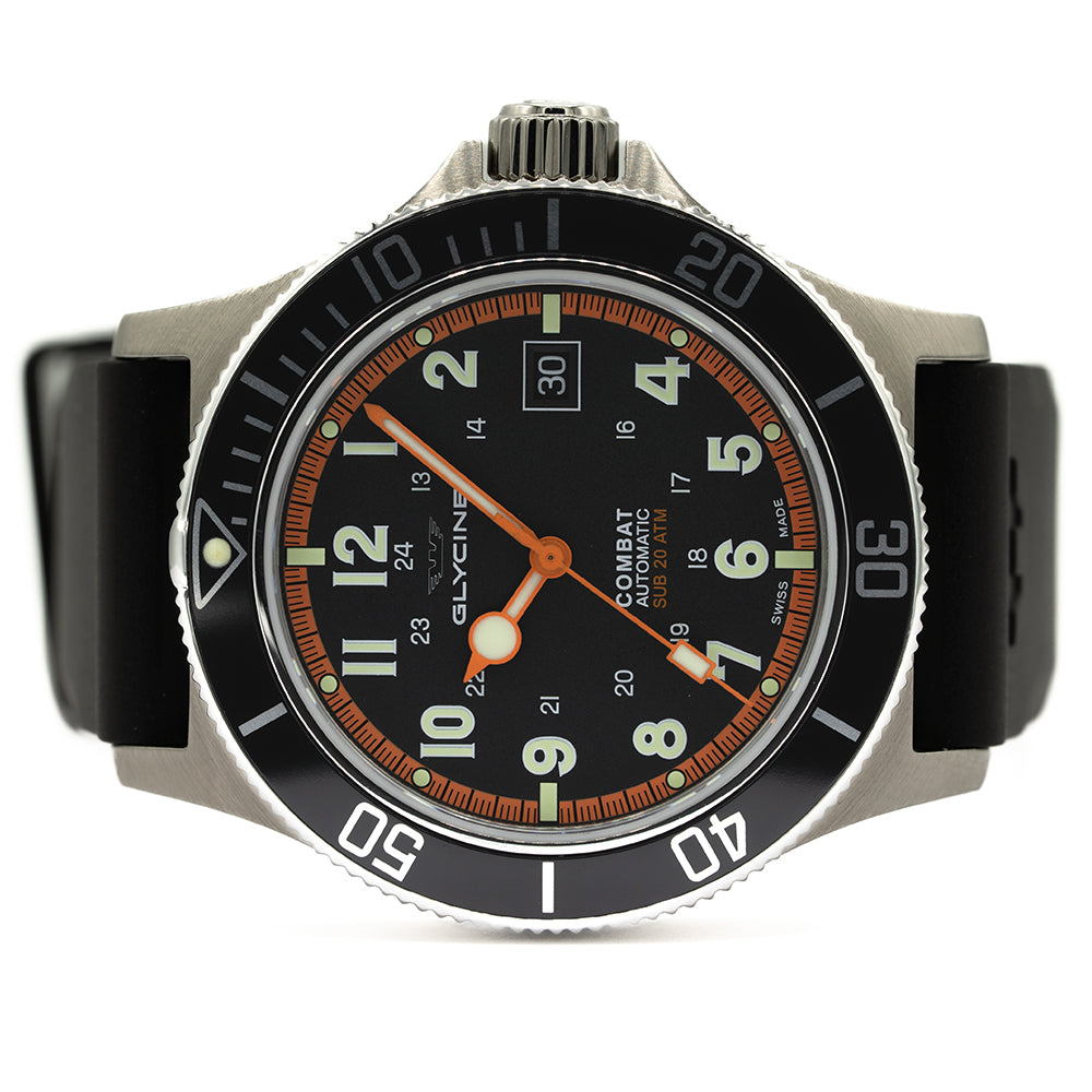 2017 Glycine Combat Sub 3908.19AT N D9 42mm KibbleWatches