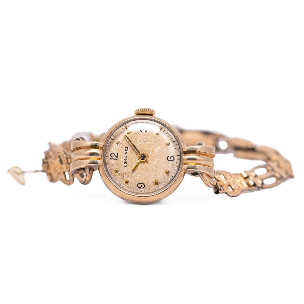 1947 Longines 9ct Yellow Gold Ladies Art Deco