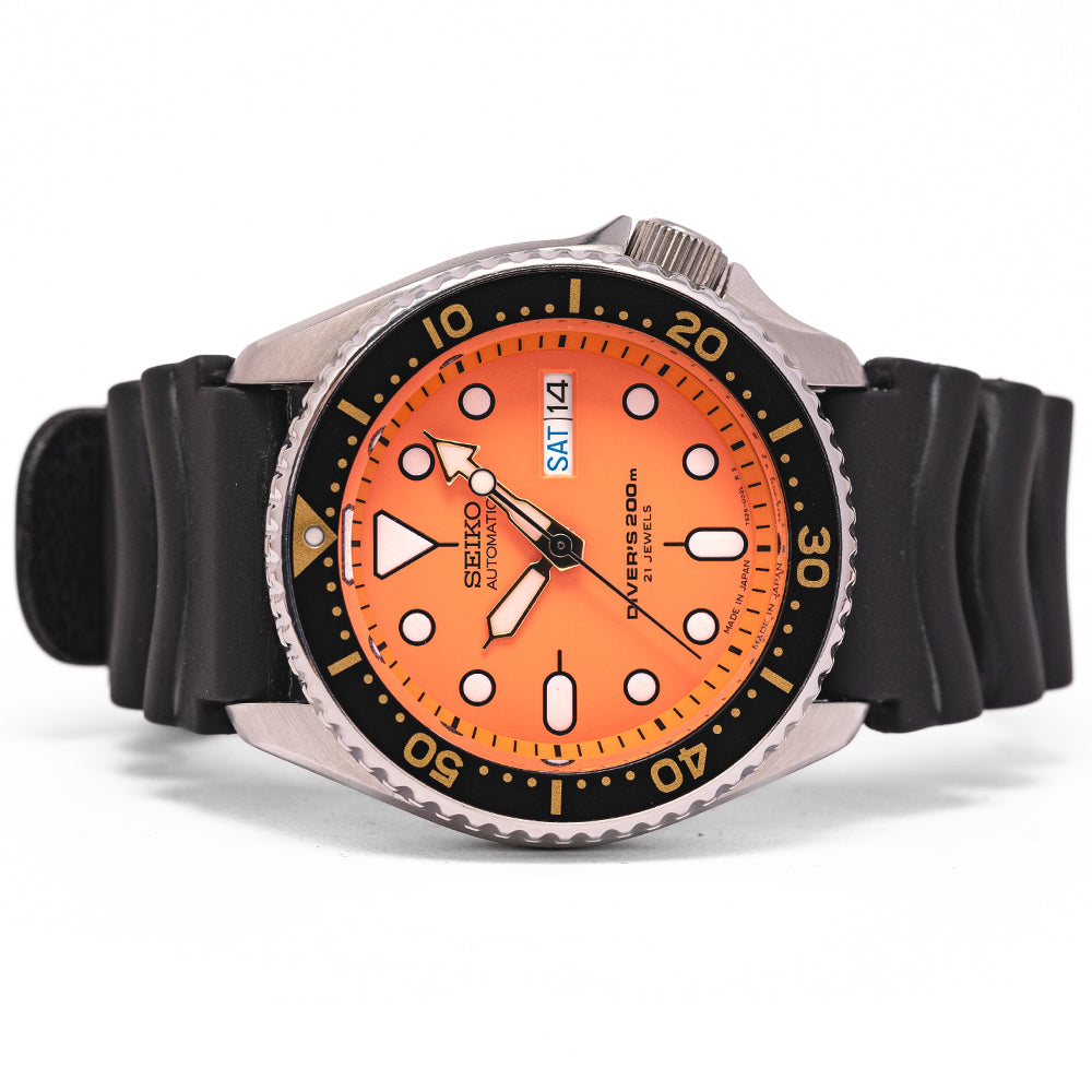 Seiko divers orange sale