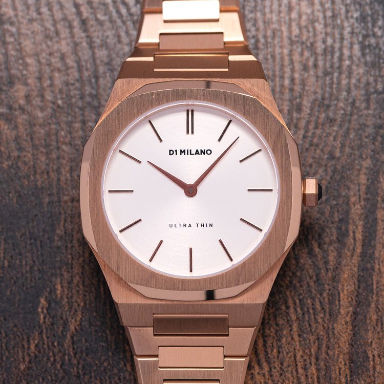 2021 D1-Milano Ultra Thin Rose Gold Quartz UTBL09 34mm