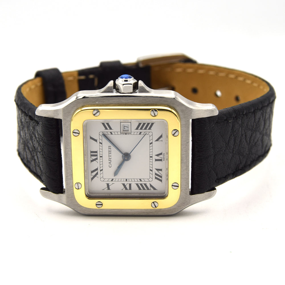 1990s Cartier Santos Galbee Automatic 30mm Steel & Gold 2961