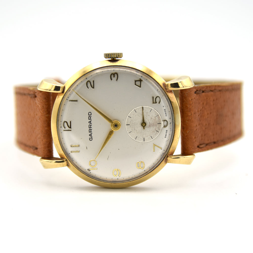 Garrard 9ct gold outlet mens watch