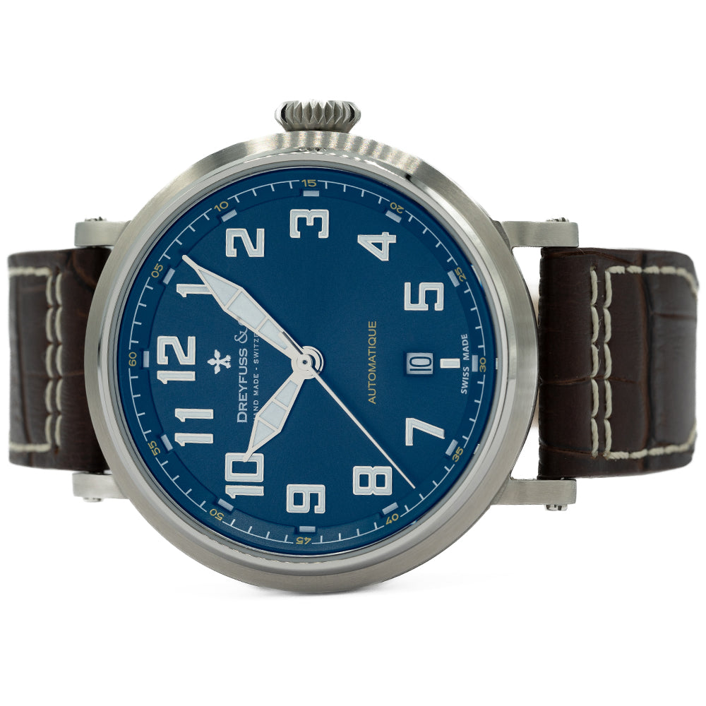 2018 Dreyfuss Co. Serial 1924 Automatic Blue Dial