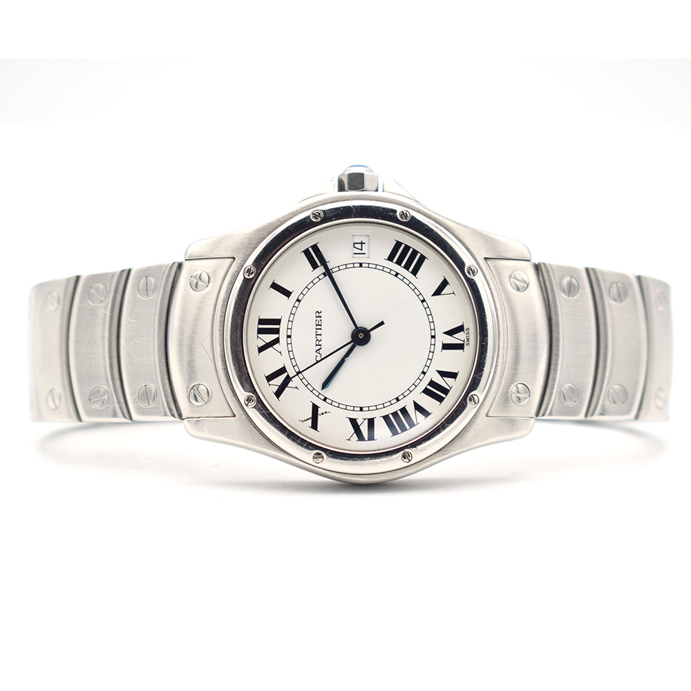 1990s Cartier Santos Ronde 33mm Automatic 1920 1