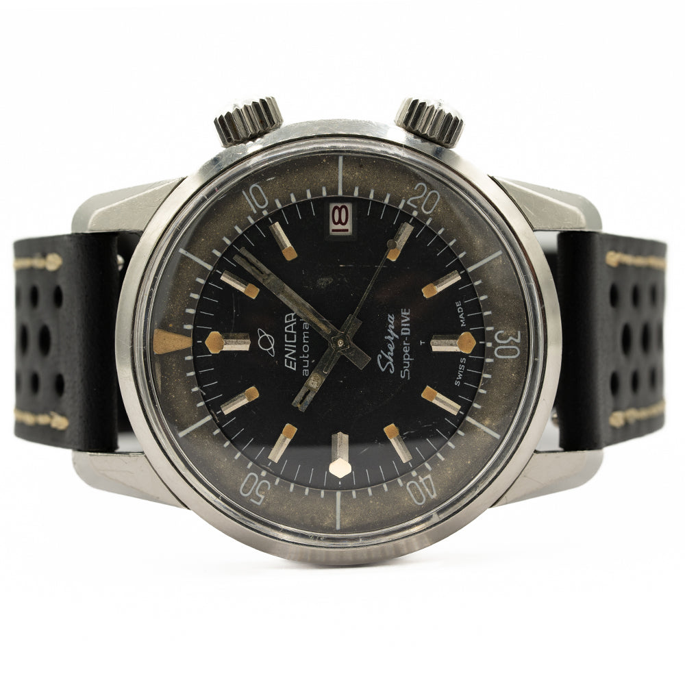 1967 Enicar Sherpa Super Dive 2342 Original KibbleWatches