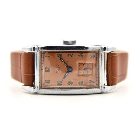 1930s Felco Salmon Radium Dial "Tank"