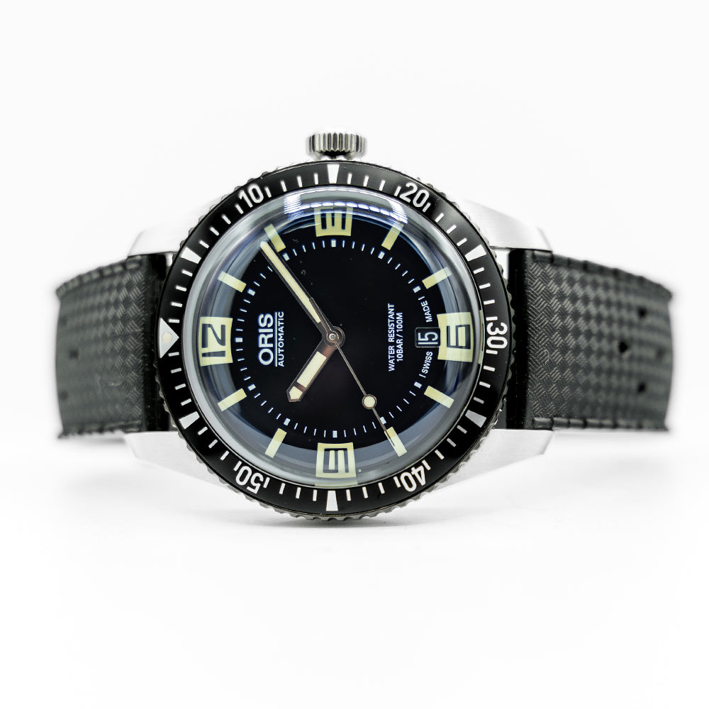 2018 Oris Divers Sixty Five 40mm Black on Rubber KibbleWatches