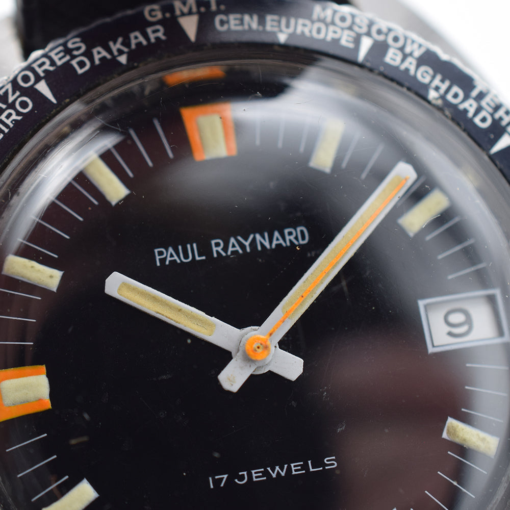 1960s Paul Raynard World Timer Skin Diver