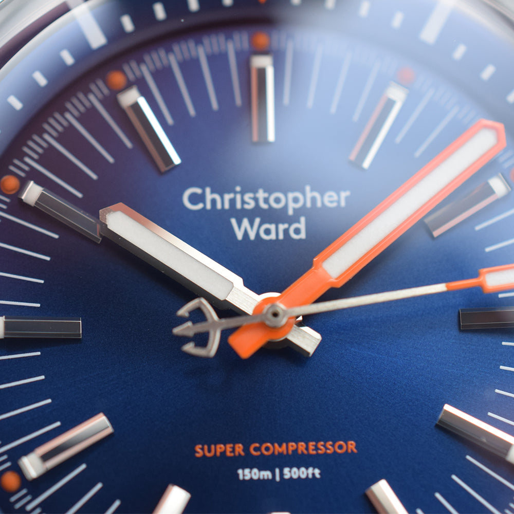 2020 Christopher Ward C65 Super Compressor Blue on Blue Rubber