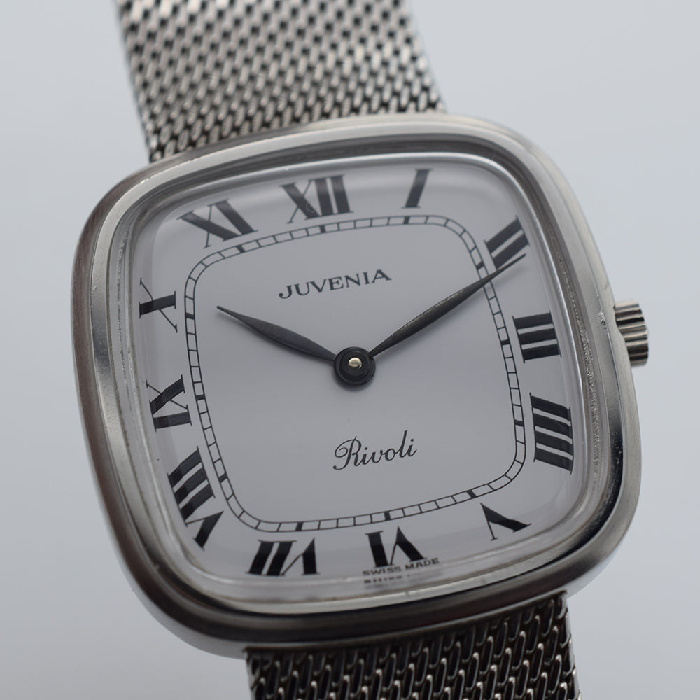 1960s Juvenia Rivoli "Ellipse" Manually Wound Integrated Bracelet