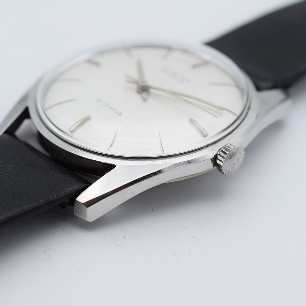 1960s Lusina Geneve Manually Wound Linen Dial on Strap