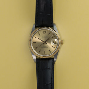1996 Tudor Prince Oyster Date 74033 Two-Tone NOS