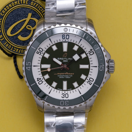 Unworn 2022 Breitling Superocean Automatic 44 Green