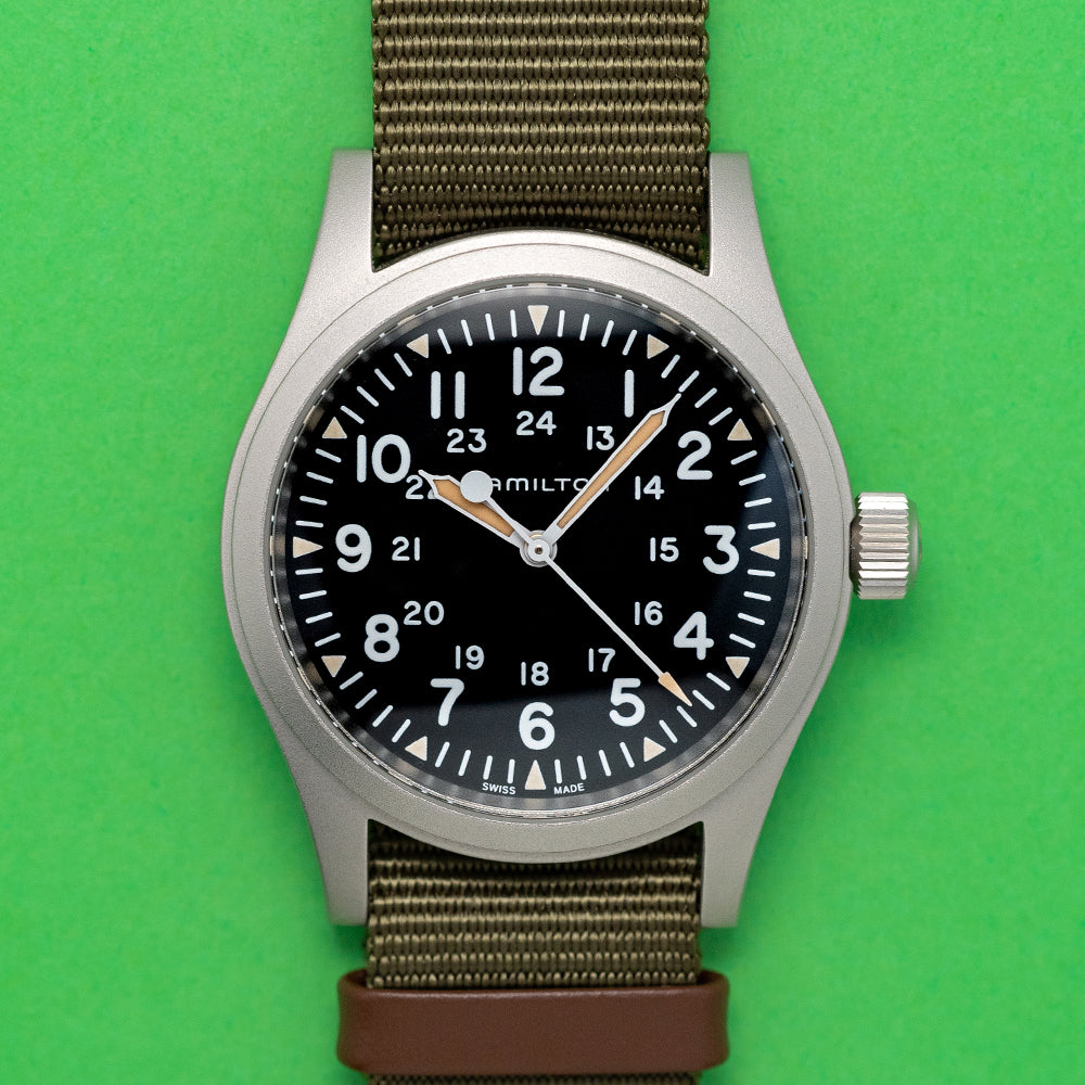 Hamilton khaki field discount mechanical eta 2801