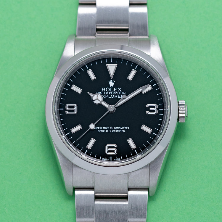 2001 Rolex Explorer 1 36mm 114270 on Bracelet K Serial