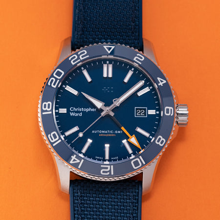 2019 Christopher Ward C60 GMT MK3 Blue Dial Serial #001