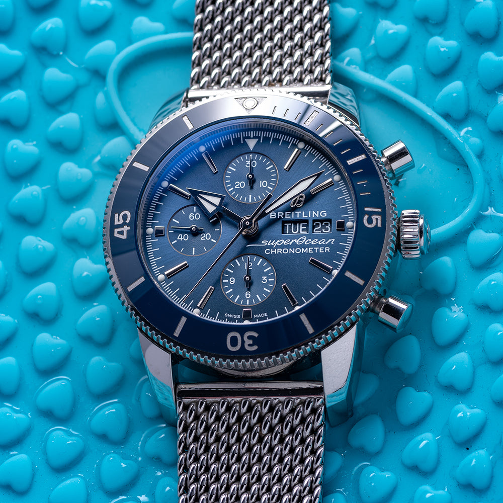 2018 Breitling Superocean Heritage Chronograph 44 Blue