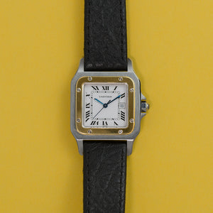 1990s Cartier Santos Galbee Automatic 30mm Steel & Gold 2961
