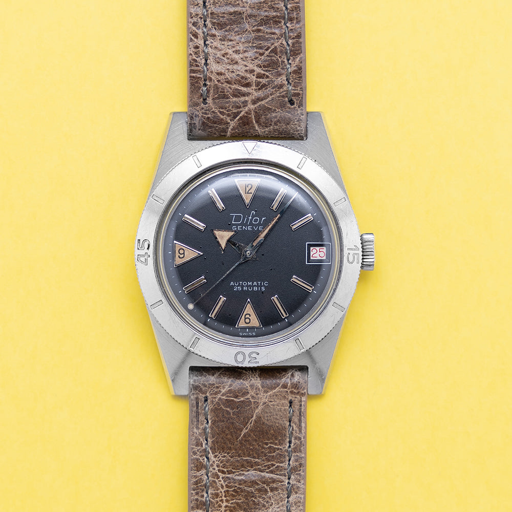 1960s Difor Skin Diver Automatic 36mm Radium Dial