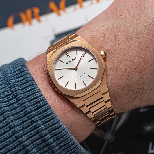 2021 D1-Milano Ultra Thin Rose Gold Quartz UTBL09 34mm