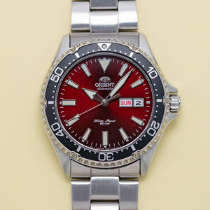 2019 Orient Kamasu Mako II Red Divers on Bracelet