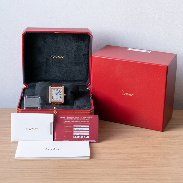 2020 Cartier Tank Solo XL Rose Gold Automatic W5200026