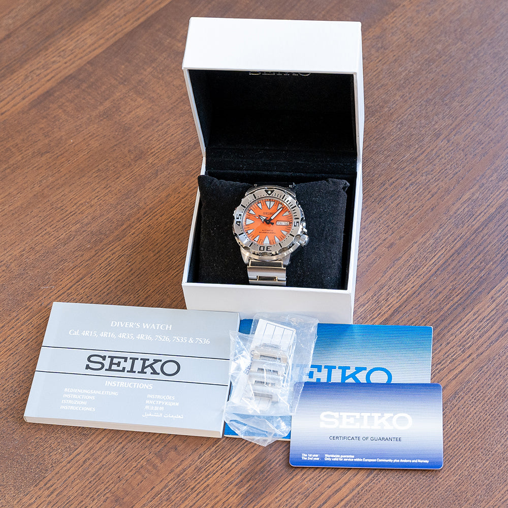 2014 Seiko Orange Monster 2nd Gen SRP309 on Bracelet