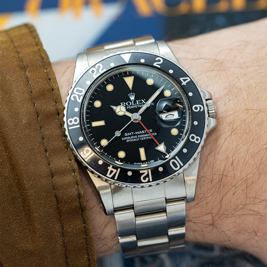 1984 Rolex GMT-Master Black Bezel Tritium 16750