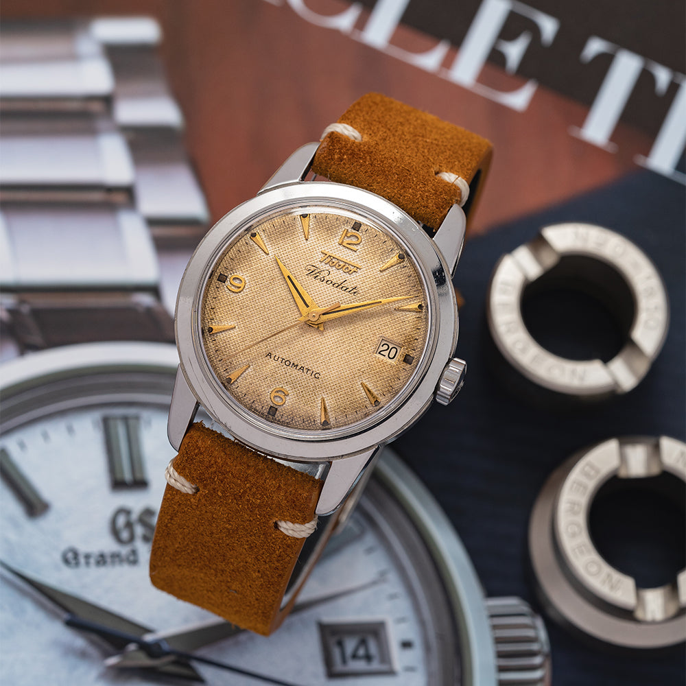 1954 Tissot Visodate Automatic Waffle Dial 6918 3