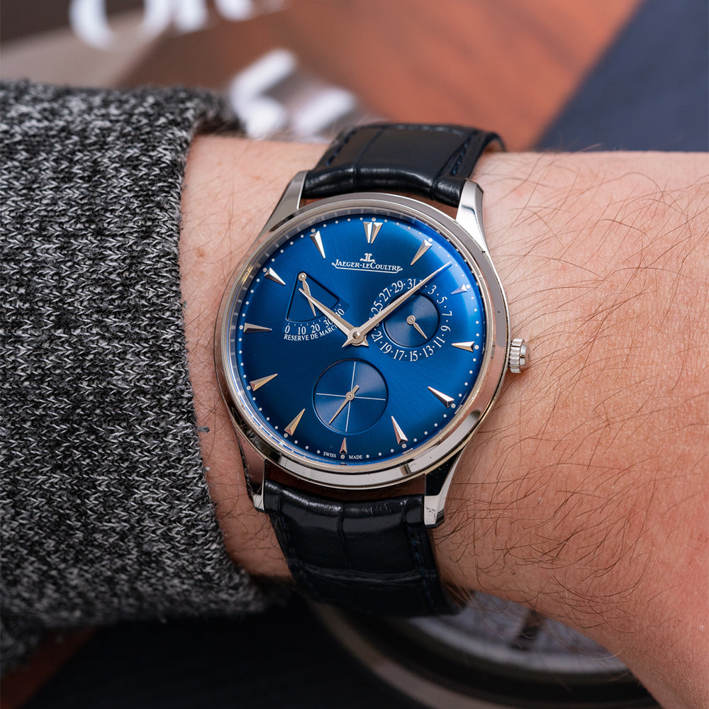 Jaeger lecoultre reserve 2025 de marche blue