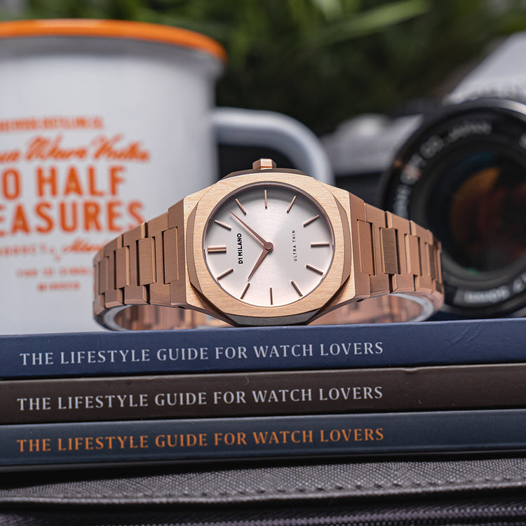 2021 D1-Milano Ultra Thin Rose Gold Quartz UTBL09 34mm