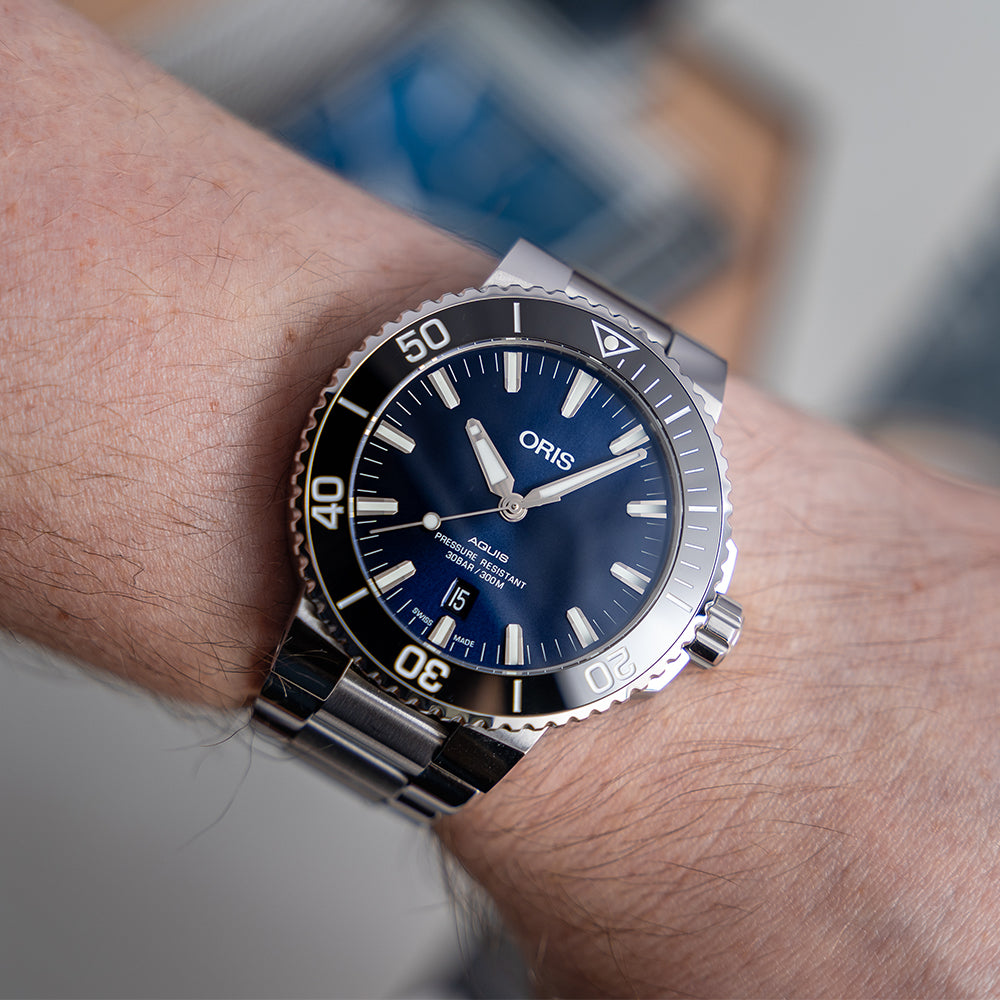 2017 Oris Aquis Date Blue 43.5mm 01 733 7730 4135