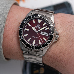 2019 Orient Kamasu Mako II Red Divers on Bracelet