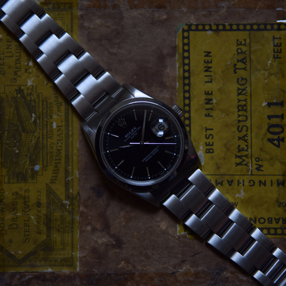 1991 Rolex Oyster Perpetual Date Black 15200