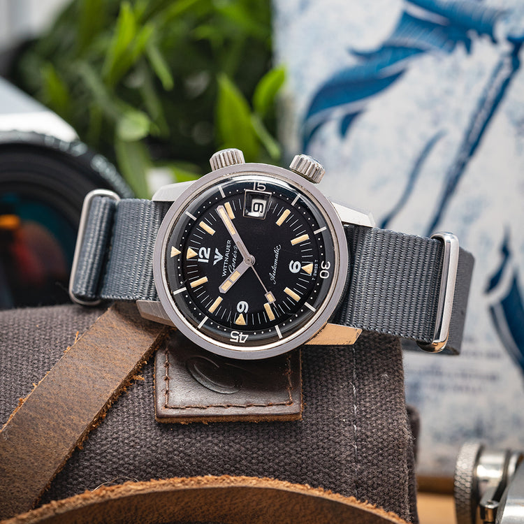 1960s Wittnauer Geneve Automatic Compressor Diver