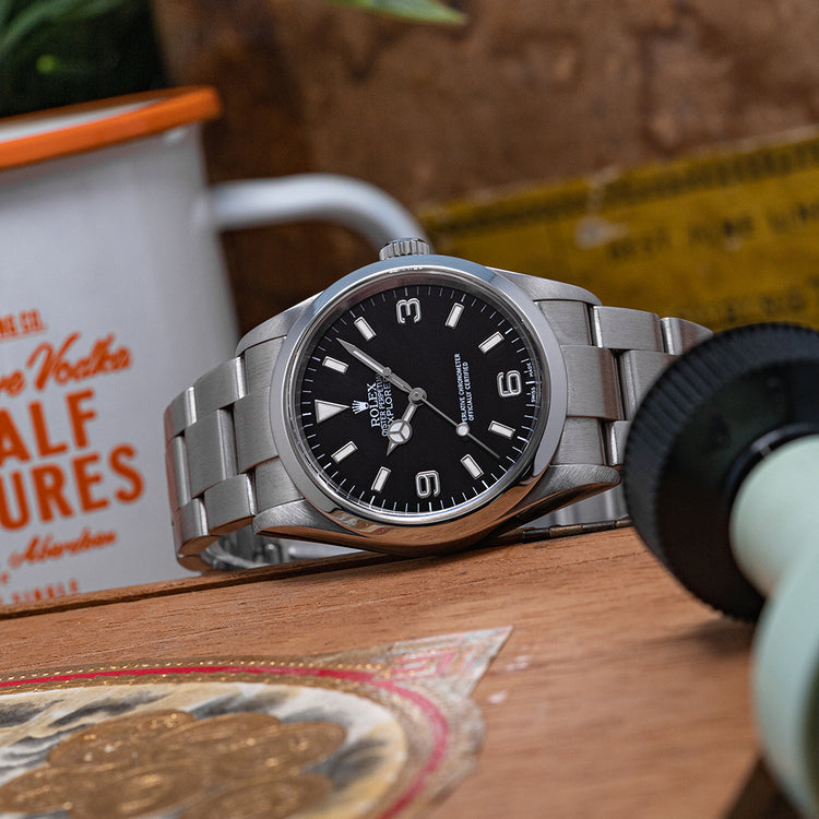 2001 Rolex Explorer 1 36mm 114270 on Bracelet K Serial