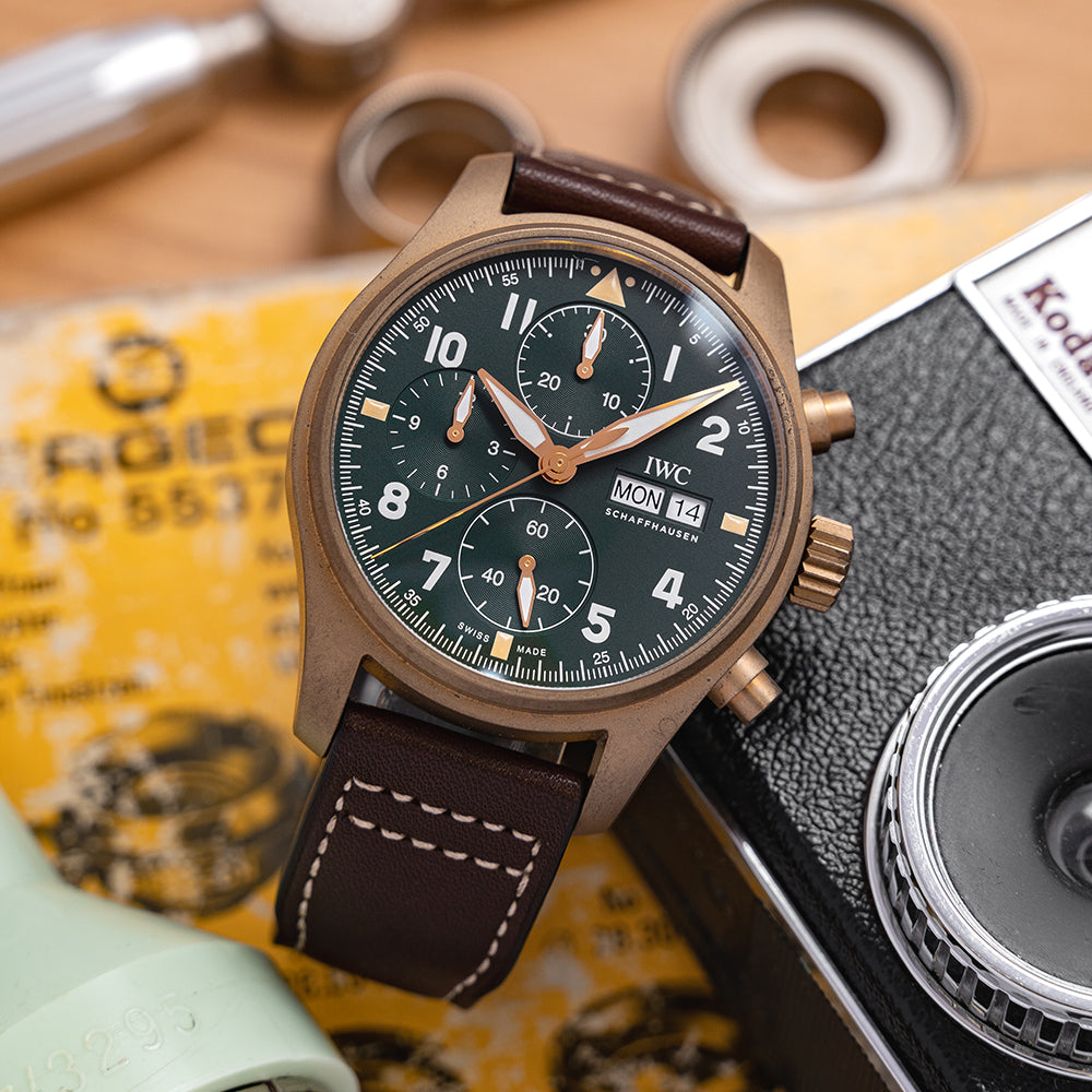 Iwc spitfire bronze clearance chronograph