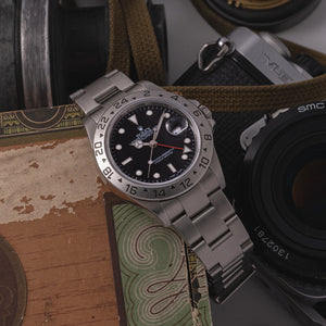 2009 Rolex Explorer II Black 16570 Cal. 3186 SEL Engraved Rehaut