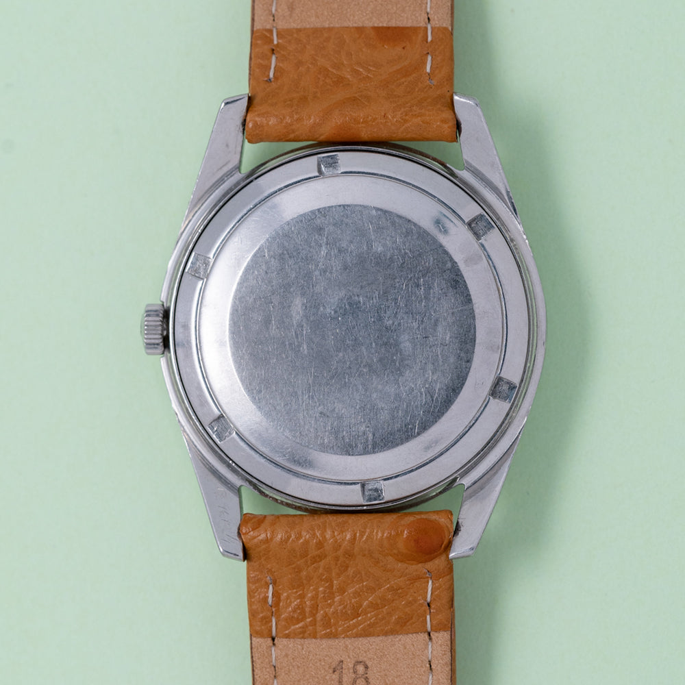 1960s Wittnauer Automatic Fancy Silver Dial 34mm 6494