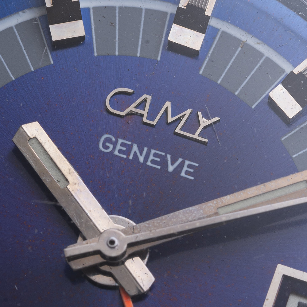 1970s Camy Geneve Alarm Integrated Bracelet