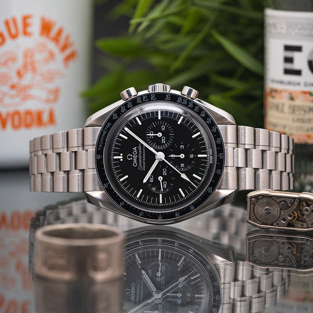 Omega speedmaster store moonwatch hesalite