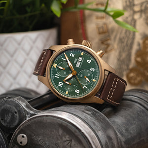 2019 IWC Big Pilot Spitfire Chronograph Bronze IW387902 KibbleWatches