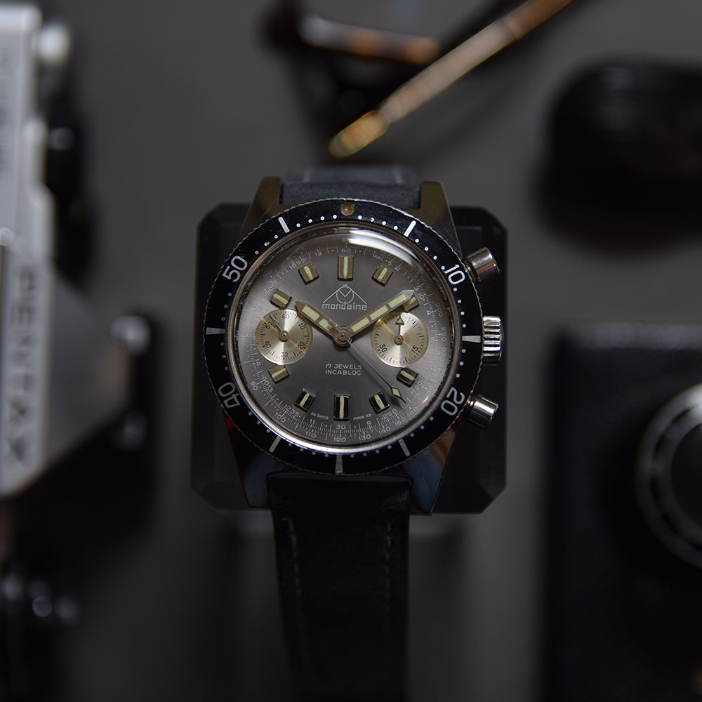 1960s Mondaine Vintage Diver Chronograph